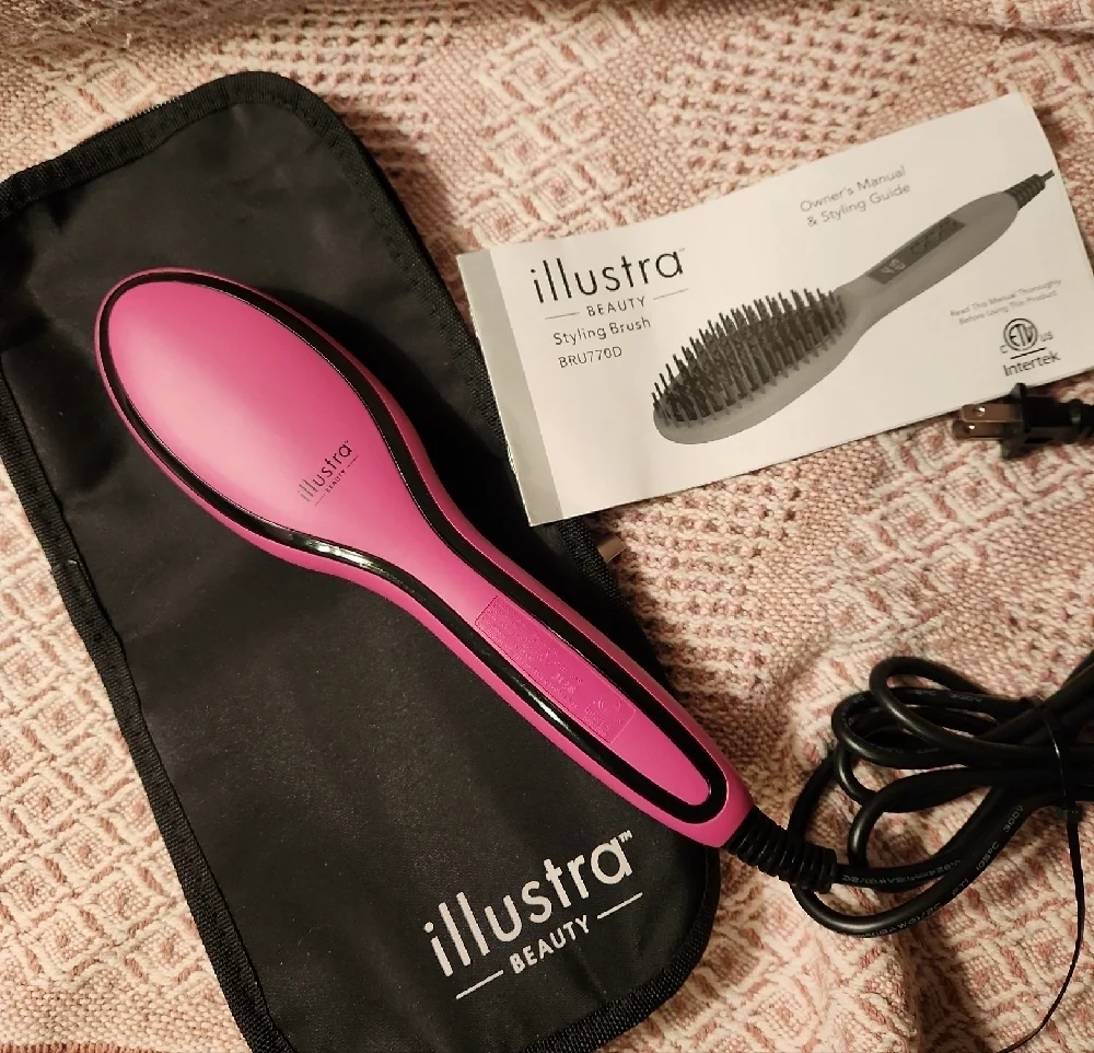 Illustra Beauty Pink Heated Styling Brush U770D